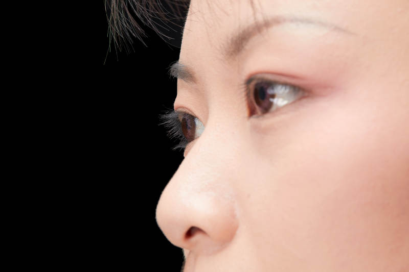 美丽的女孩眼睛局部特写细节图片