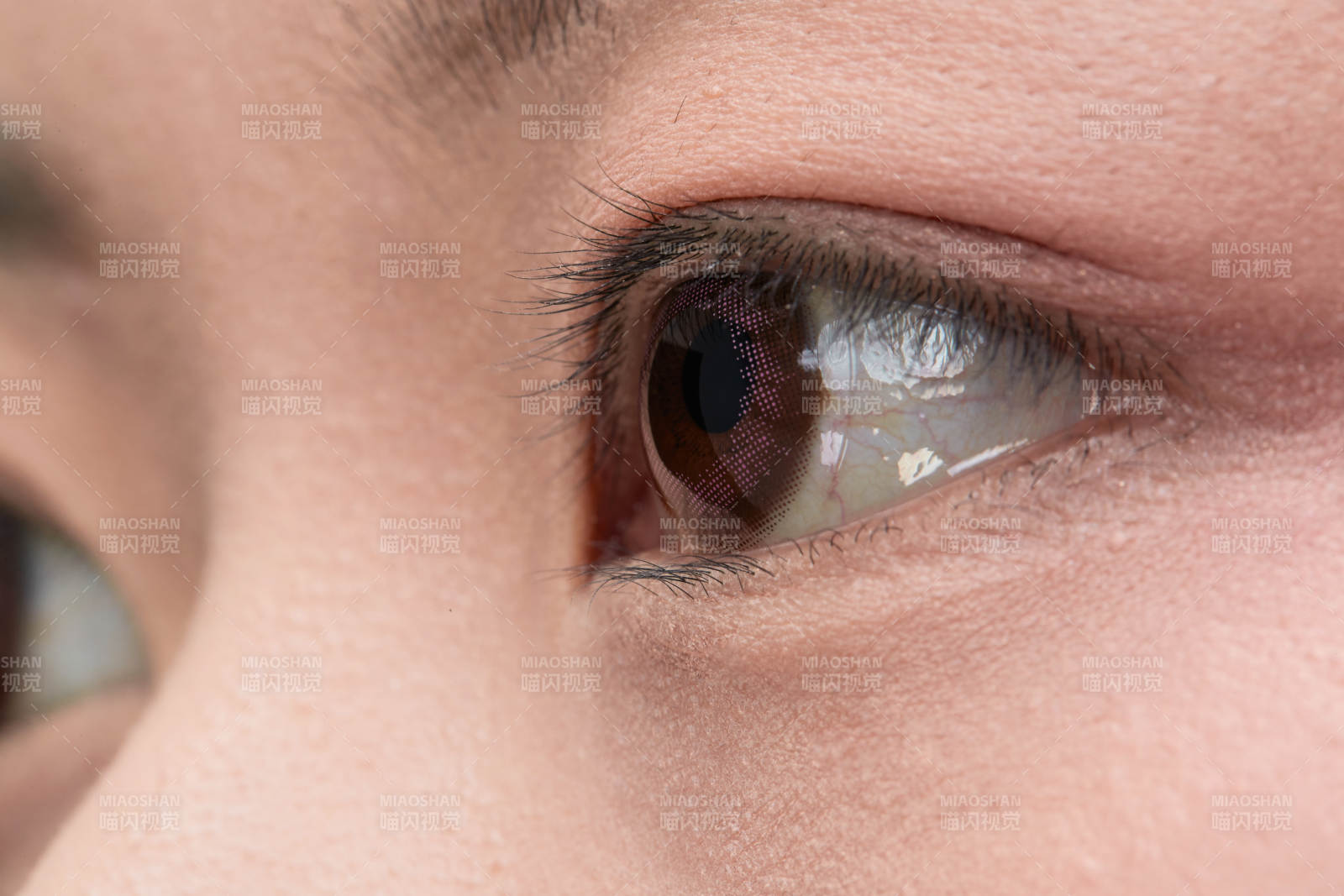 美丽的女孩眼睛局部特写细节图片