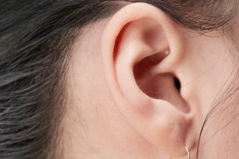 美丽的女孩面部局部特写细节图片