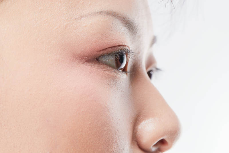 美丽的女孩眼睛局部特写细节图片