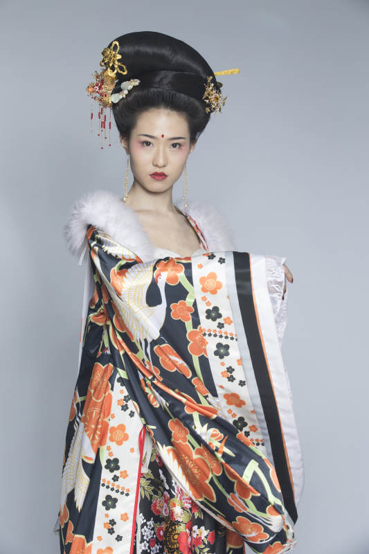 大唐风韵古装造型人像棚拍唐朝人像图片