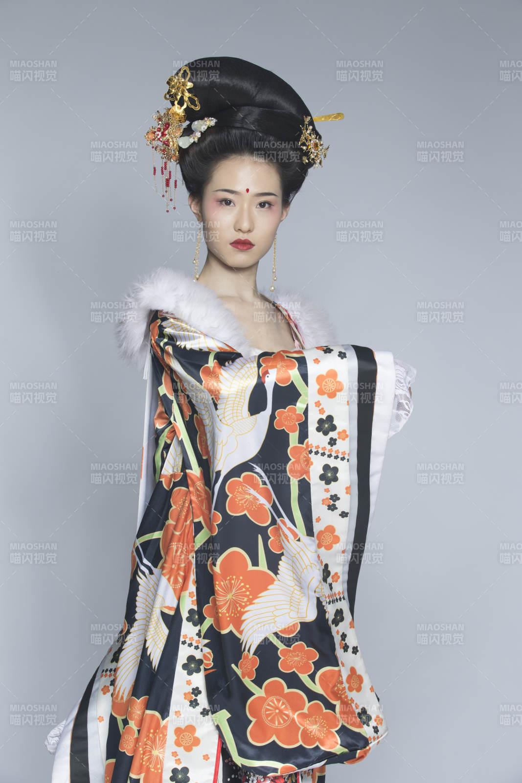 大唐风韵古装造型人像棚拍唐朝人像图片