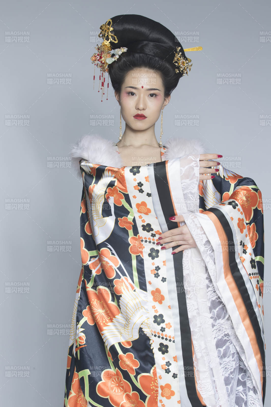 大唐风韵古装造型人像棚拍唐朝人像图片