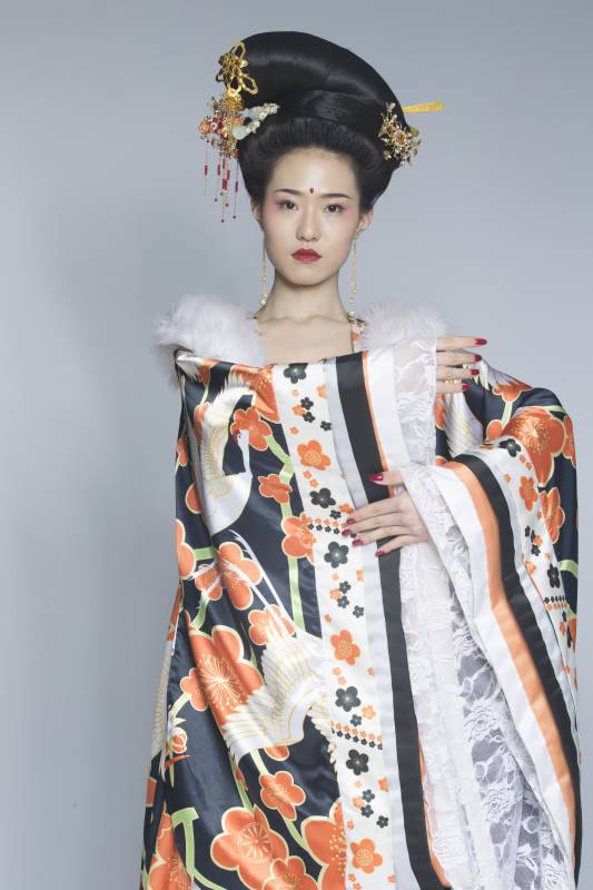 大唐风韵古装造型人像棚拍唐朝人像图片