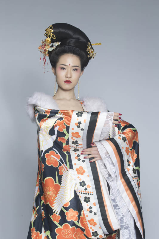 大唐风韵古装造型人像棚拍唐朝人像图片