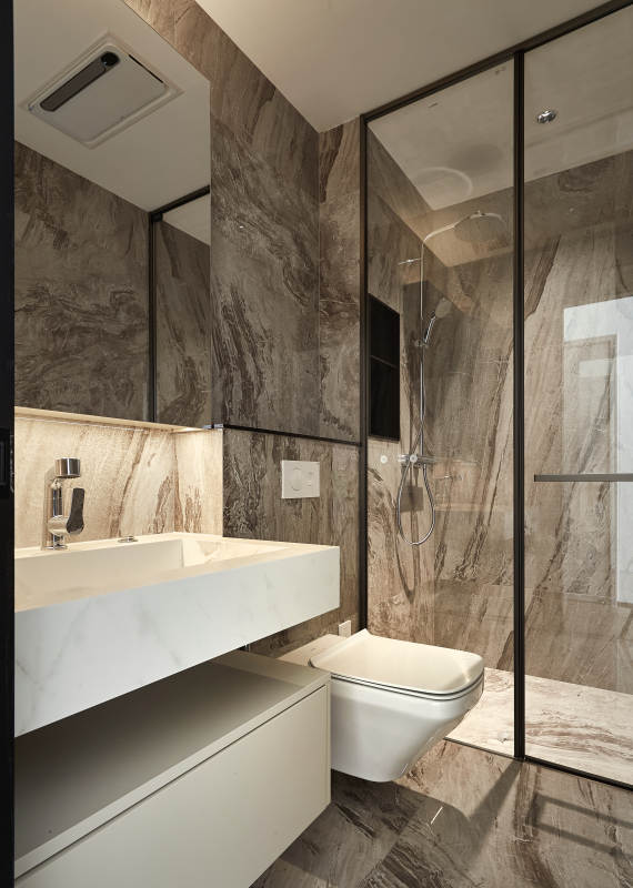 现代大理石浴室图片