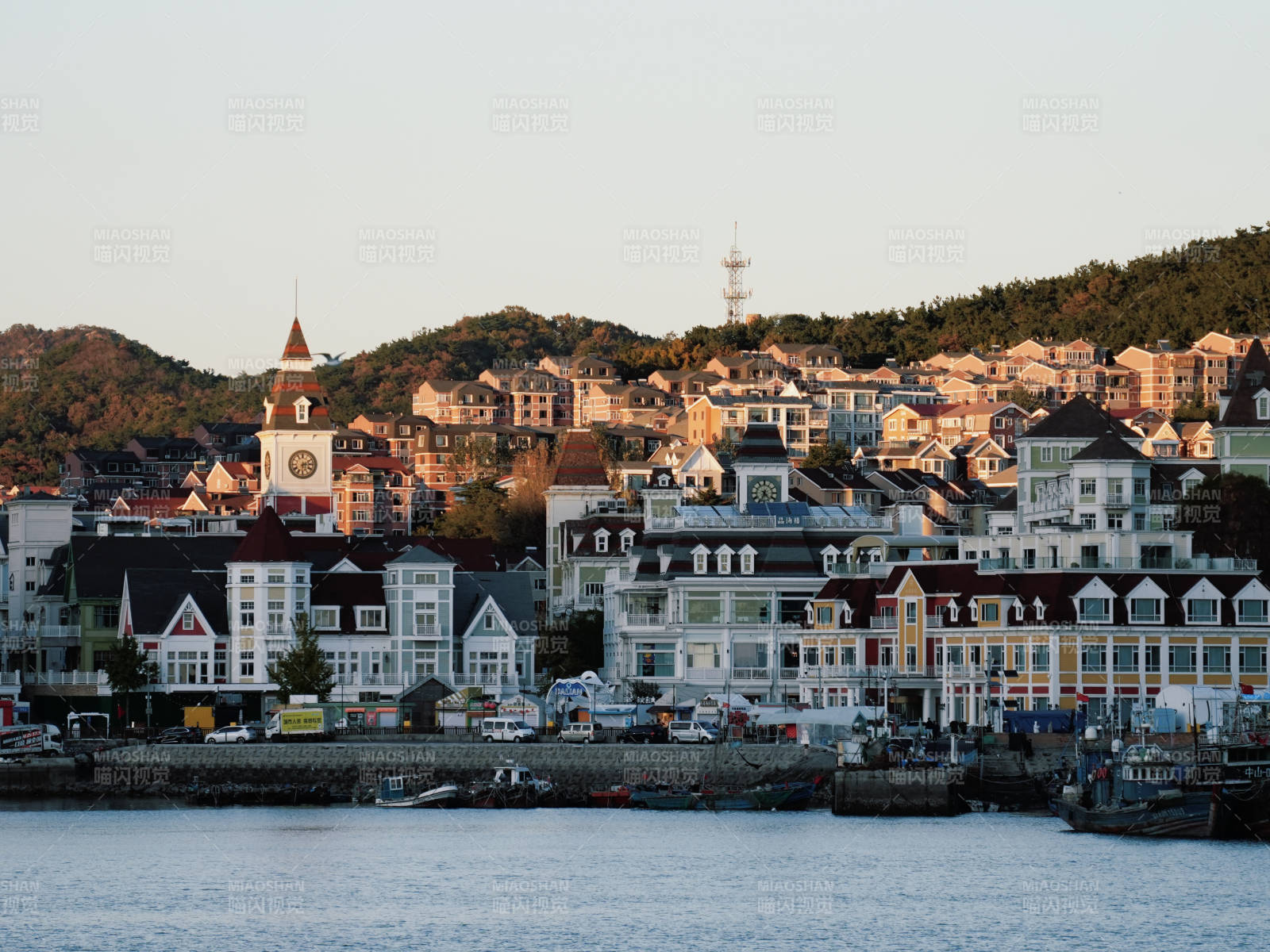 大连菱角湾海滨小镇风光图片