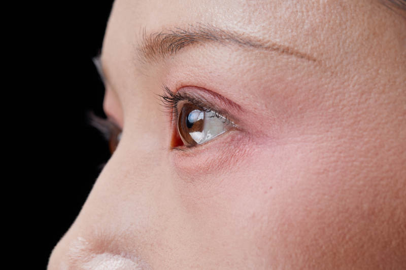 美丽的女孩眼睛局部特写细节图片