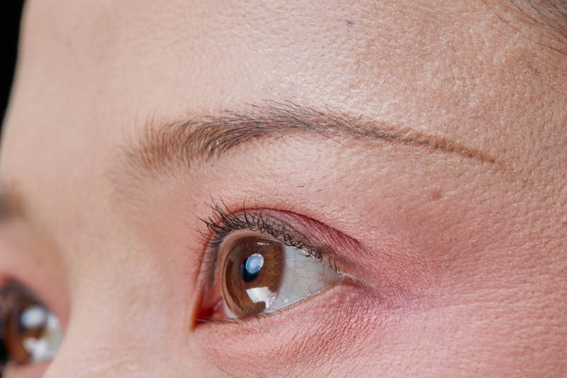 美丽的女孩眼睛局部特写细节图片