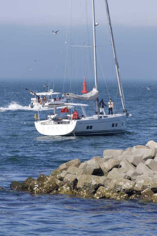 帆船出海航行图片