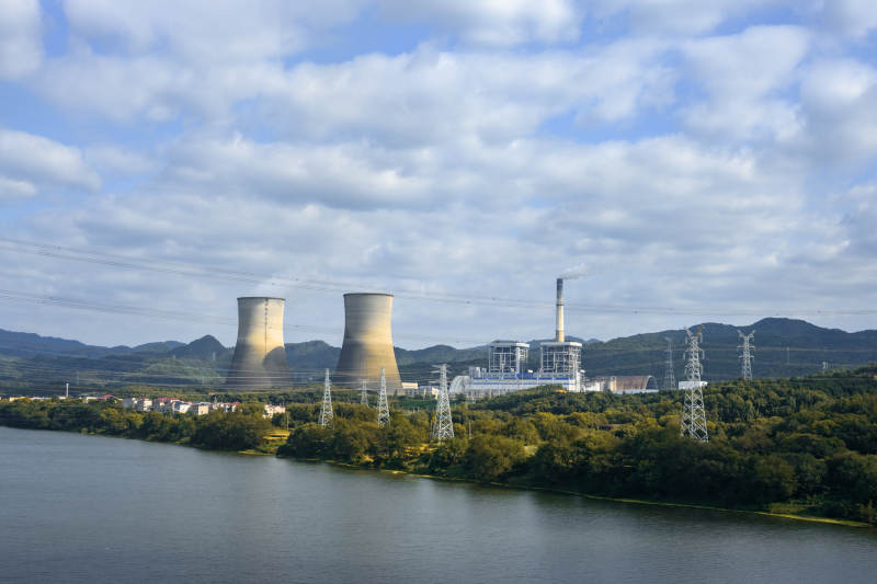 江西电站湖畔风光图片