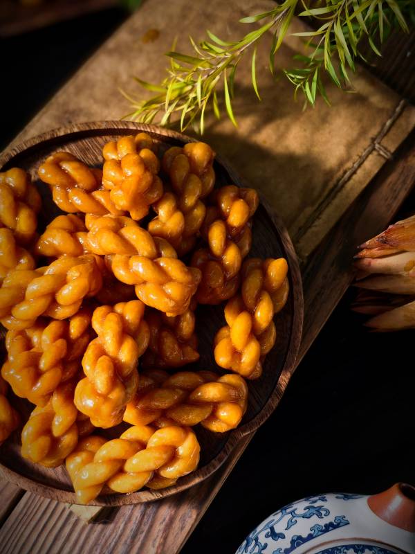 金黄麻花 香脆可口图片