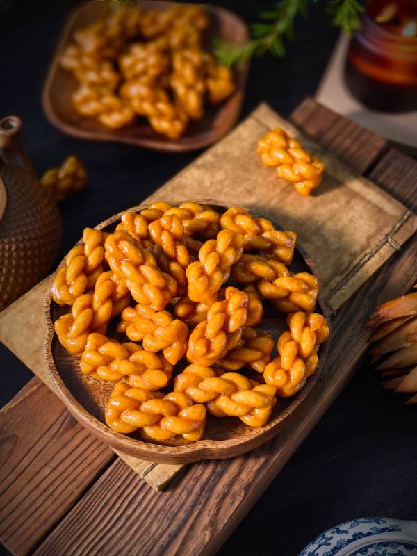 金黄麻花诱人香图片