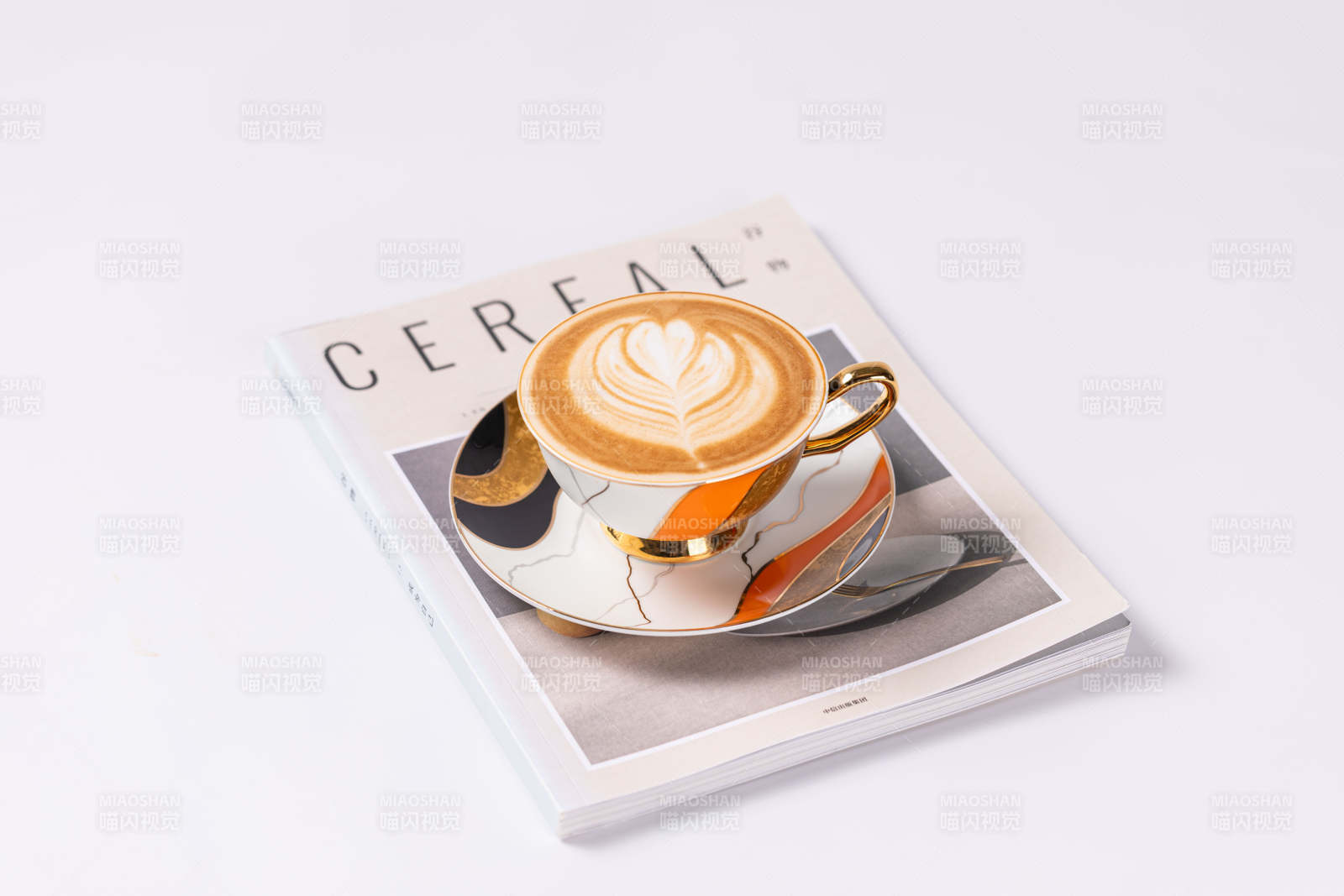 咖啡艺术与杂志图片