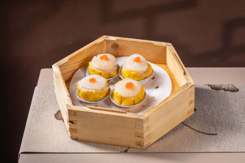 蒸笼里的美味点心图片