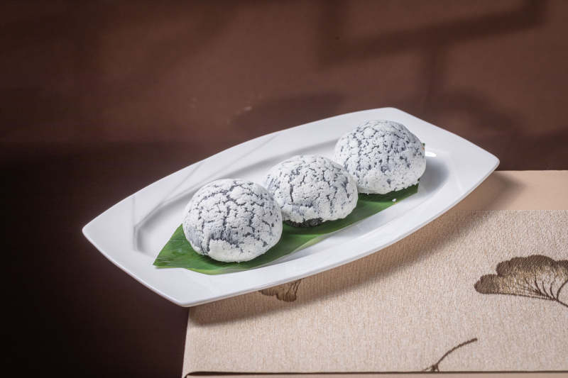 三颗抹茶大福图片