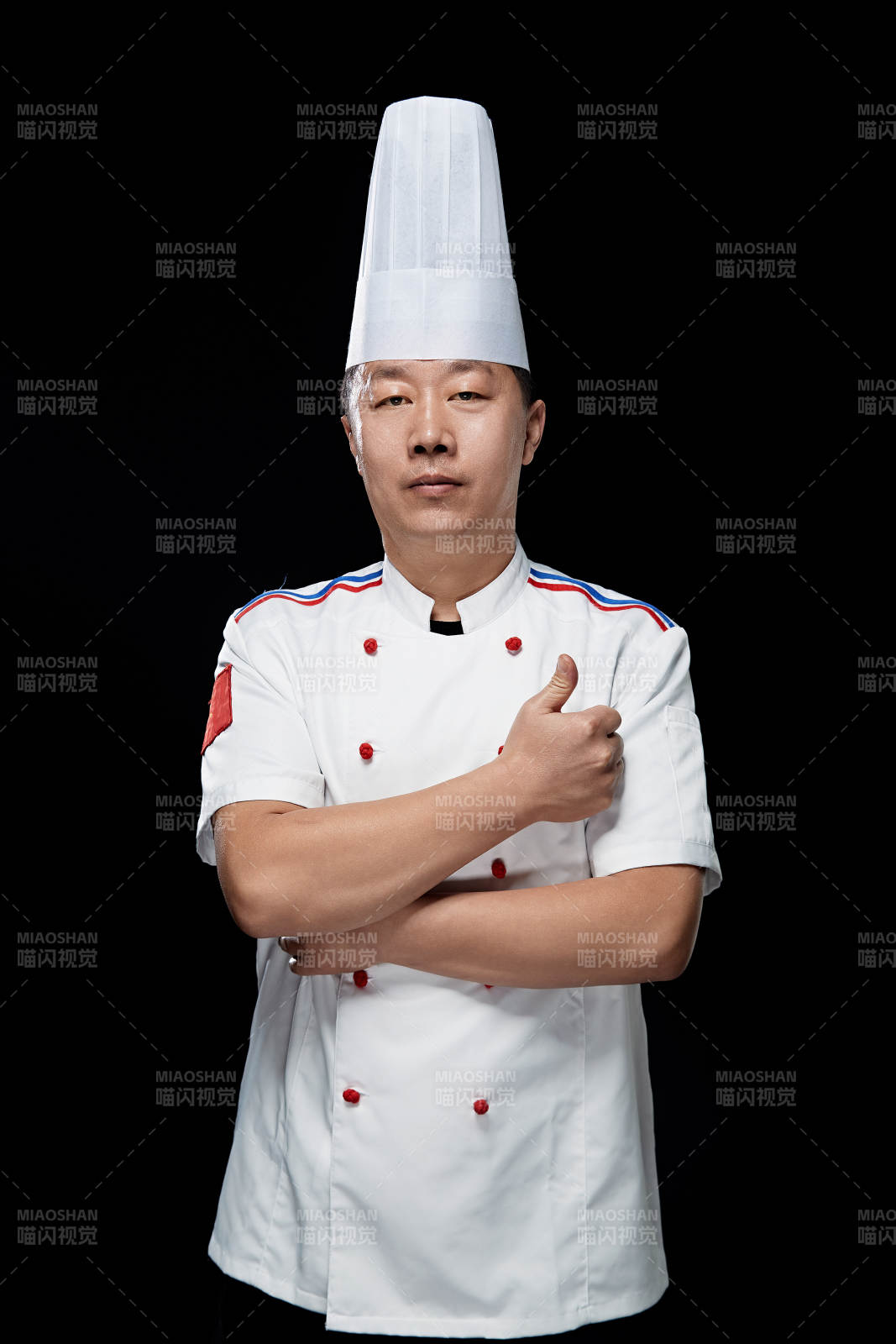 酒店厨师长人物形象展示图片