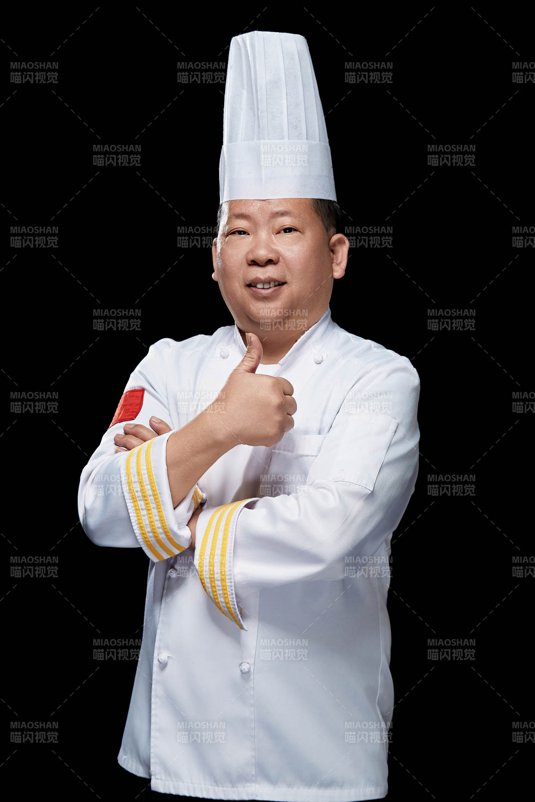 酒店厨师长人物形象展示图片