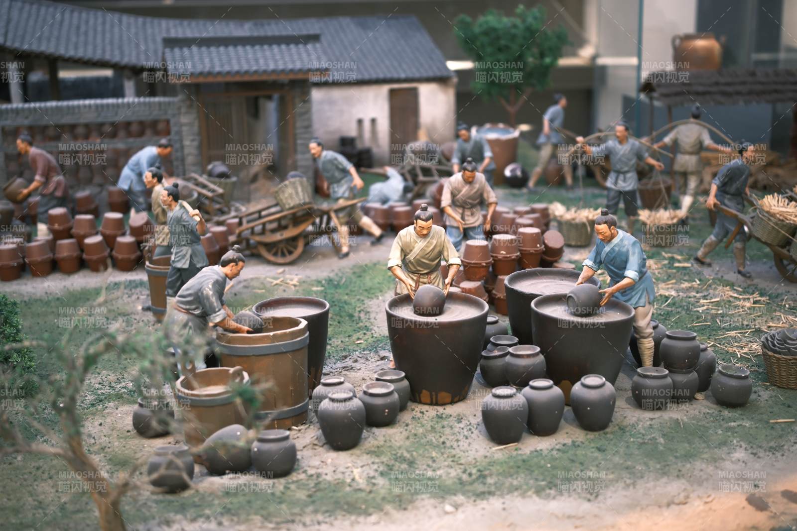 古代制陶场景图片