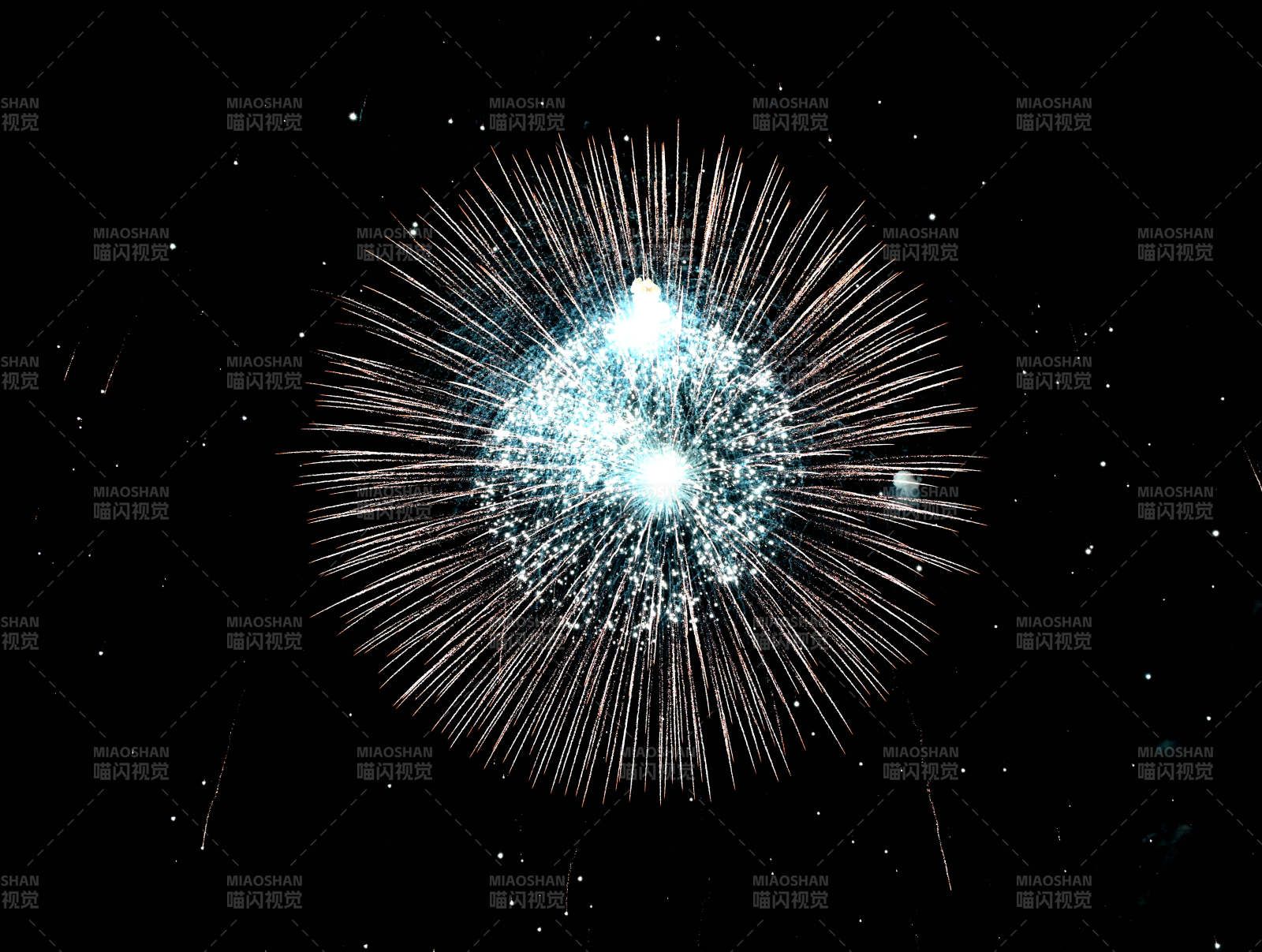璀璨烟花绽放夜空图片