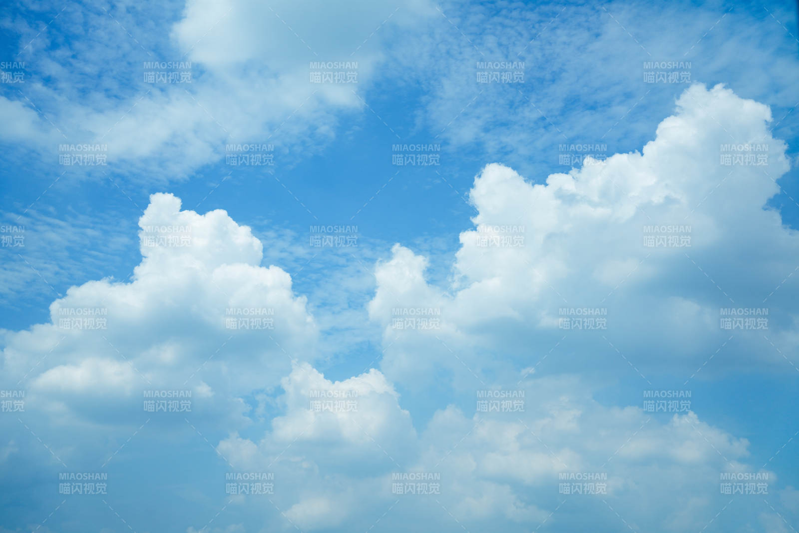 蓝天白云 晴空万里图片