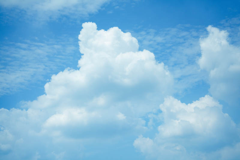 蓝天白云 晴空万里图片