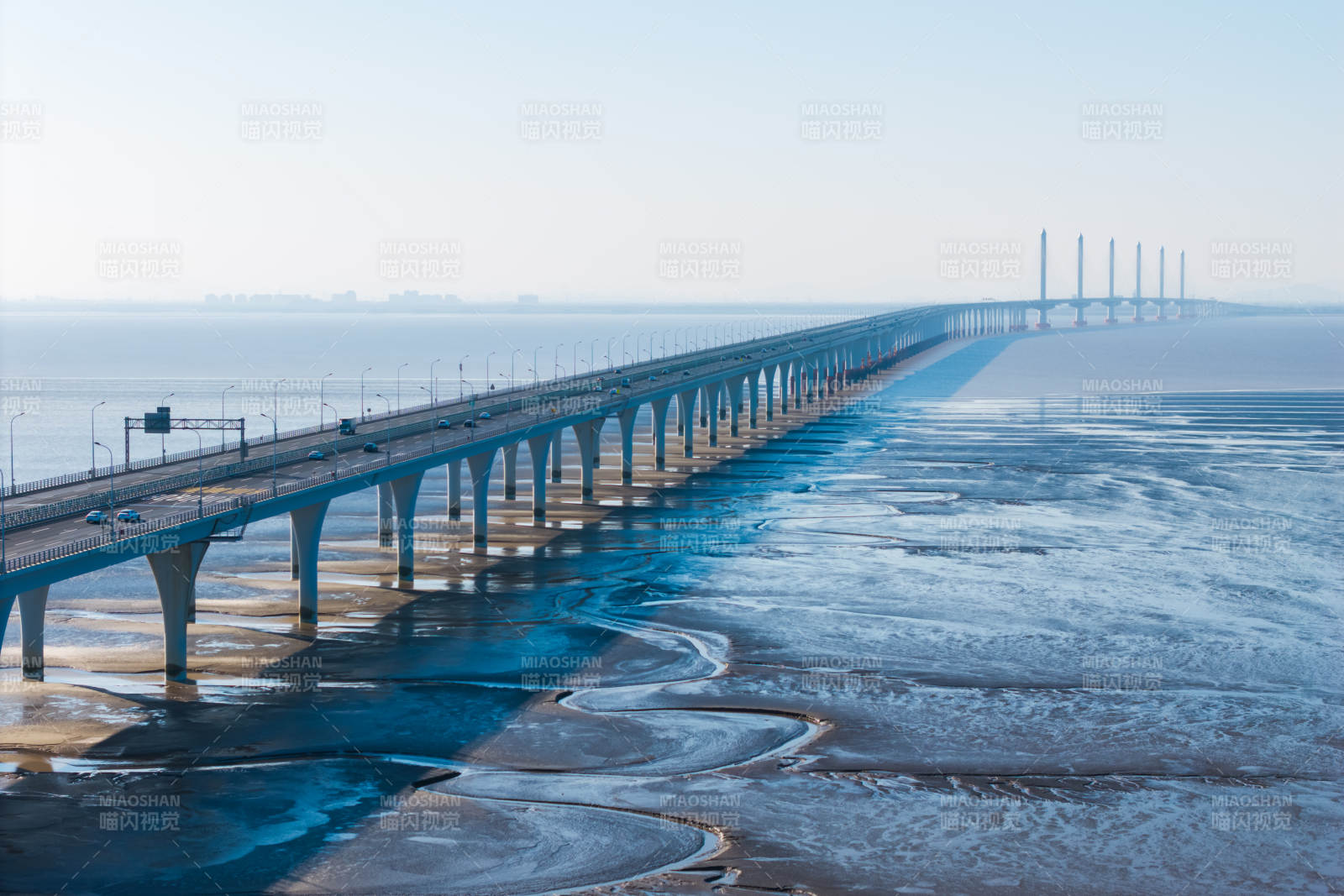 浙江省嘉绍大桥跨海大桥远景图片