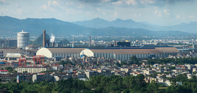 贵港钢铁厂厂房图片
