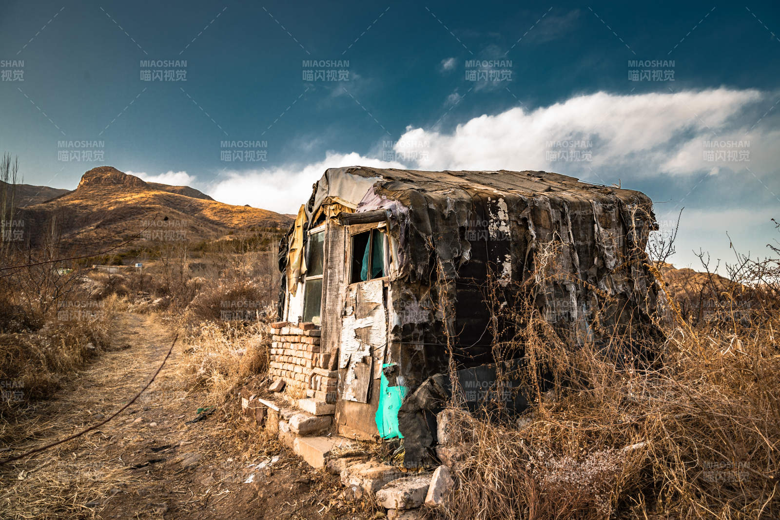 河北省张家口崇礼县深秋户外景色图片