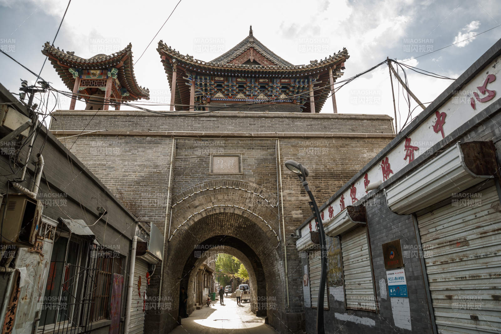 中国河北省张家口市堡子里景区晋商明清建筑图片