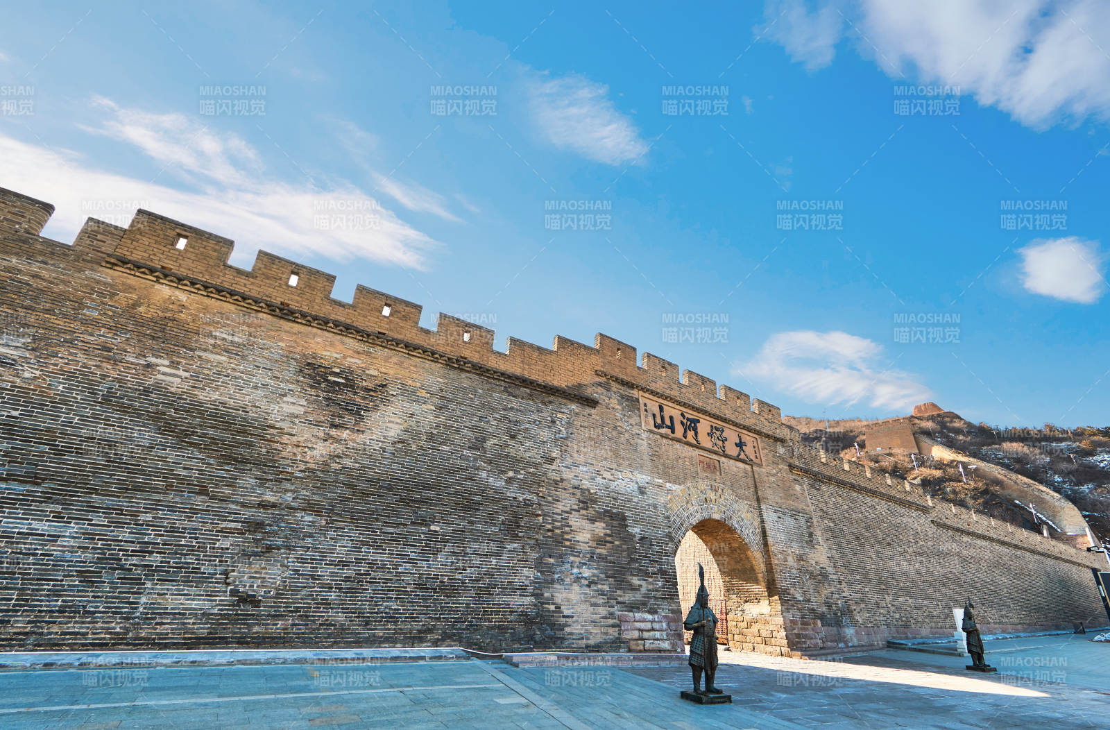 中国河北省张家口市长城大境门城门图片