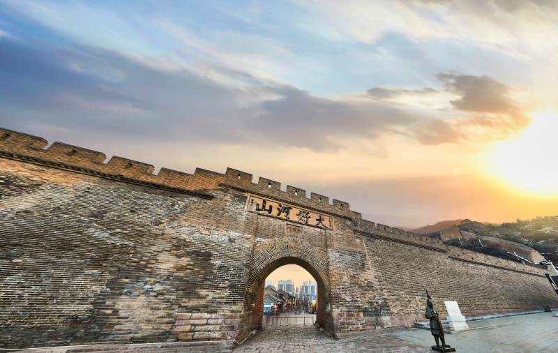 中国河北省张家口市长城大境门城门图片