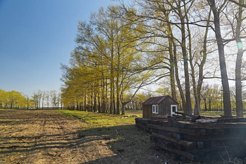 河北省沽源县春季开垦的农田图片