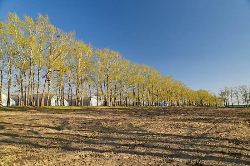河北省沽源县春季开垦的农田图片