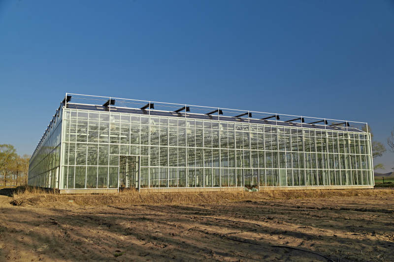 河北省沽源县库伦淖尔景区春季蔬菜大棚图片