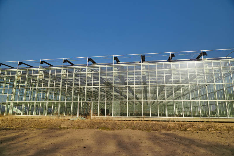 河北省沽源县库伦淖尔景区春季蔬菜大棚图片