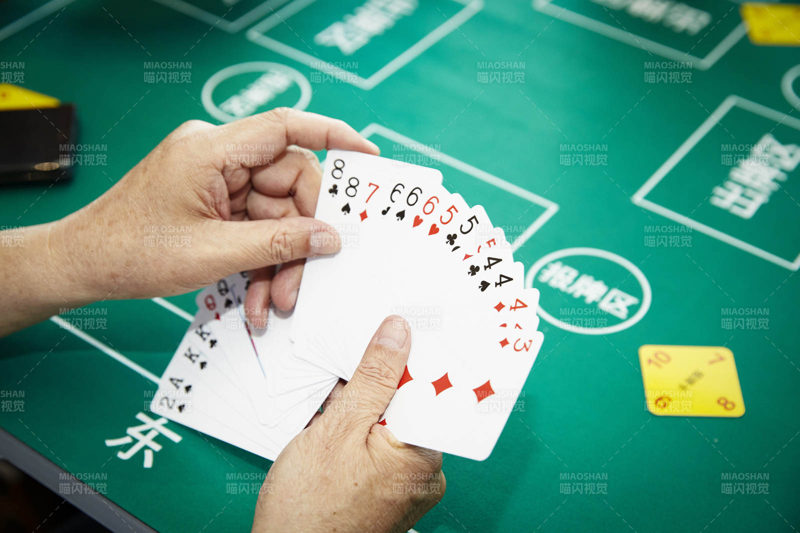 掼蛋扑克比赛现场图片