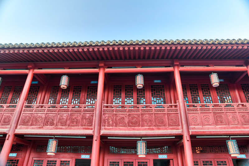 中国河北省张家口市堡子里景区口皮博物馆图片