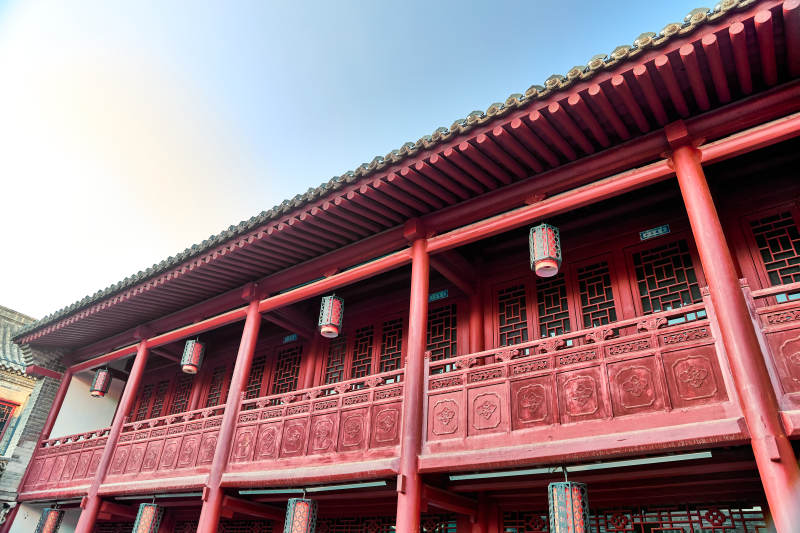 中国河北省张家口市堡子里景区口皮博物馆图片