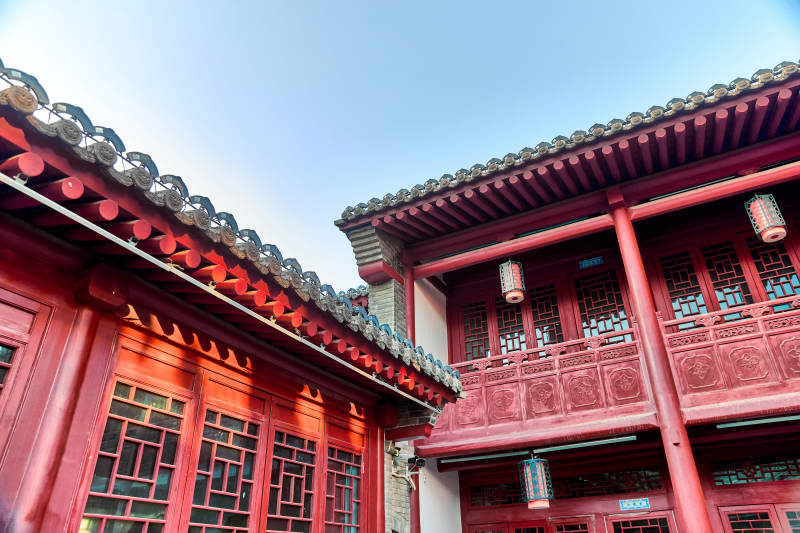 中国河北省张家口市堡子里景区口皮博物馆图片