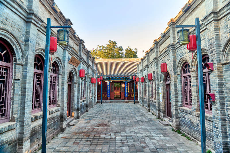 中国河北省张家口市堡子里景区轮才书院图片