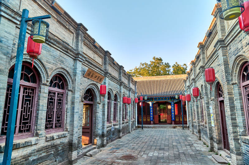 中国河北省张家口市堡子里景区轮才书院图片