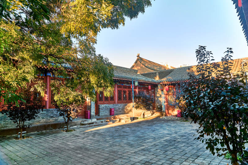 中国河北省张家口市堡子里景区轮才书院图片