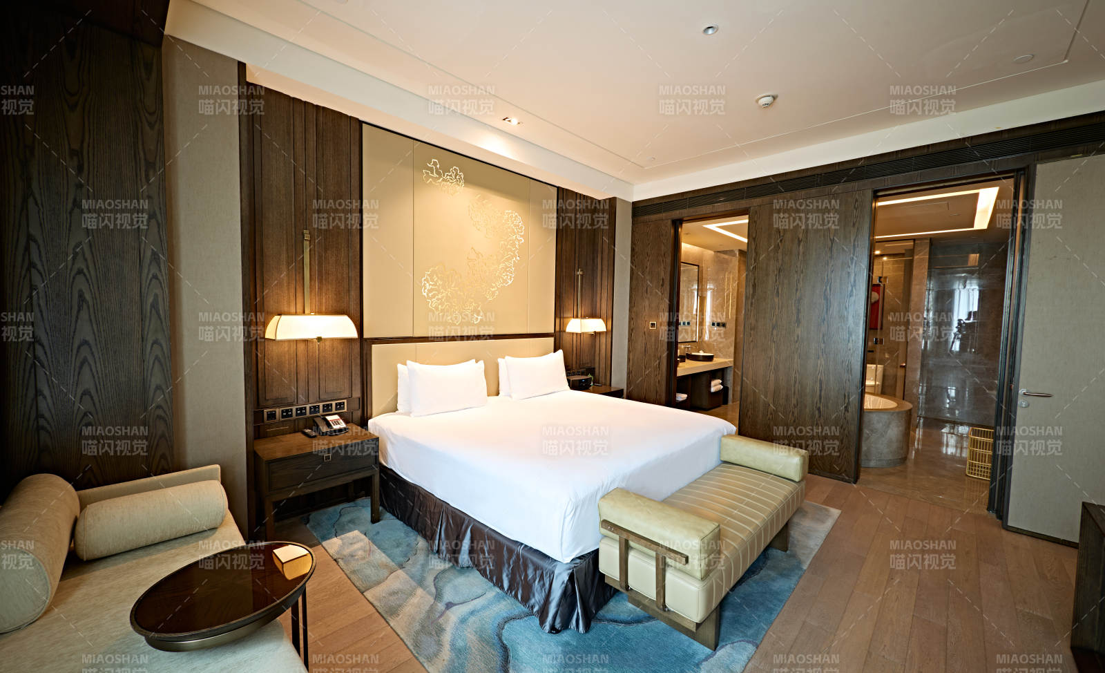 高档五星级酒店客房内部展示图片
