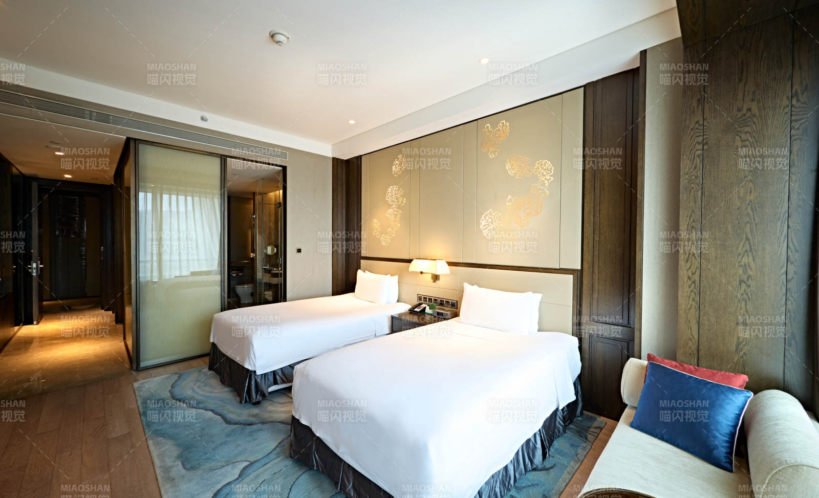 高档五星级酒店客房内部展示图片