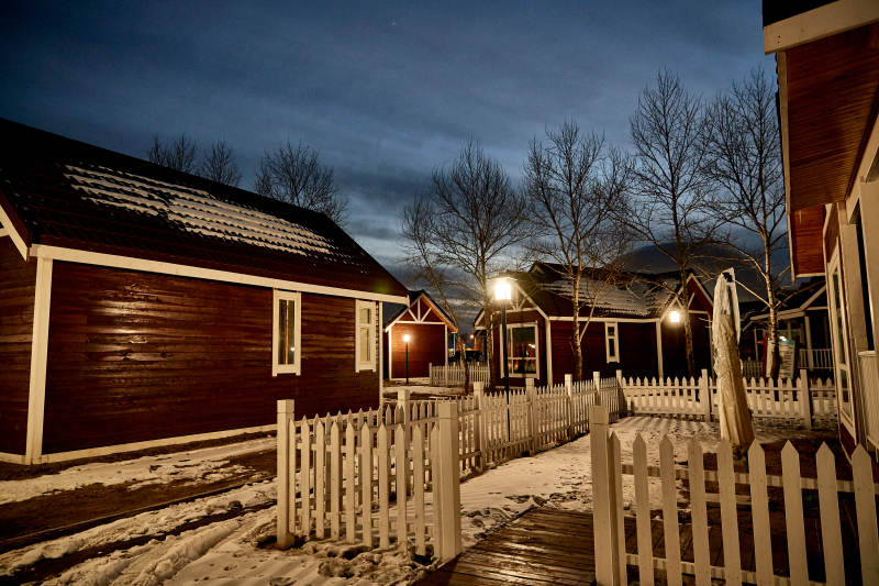 中国河北张家口库伦淖景区木屋别墅建筑群图片