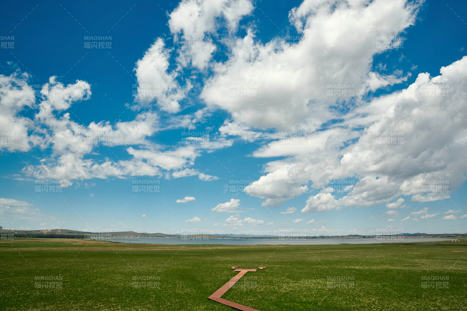 中国河北省张家口沽源县天鹅湖景区湿地花海图片