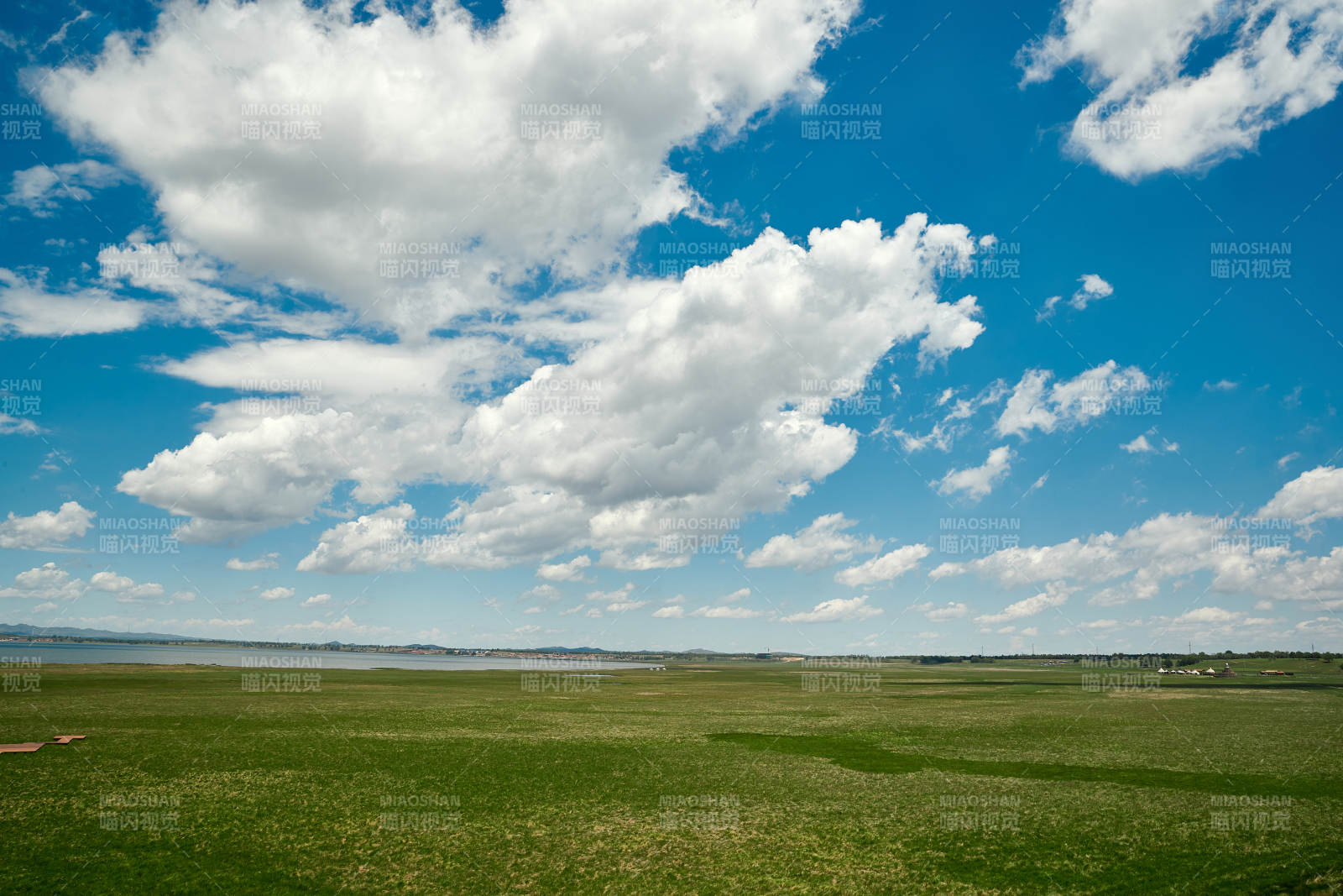 中国河北省张家口沽源县天鹅湖景区湿地花海图片