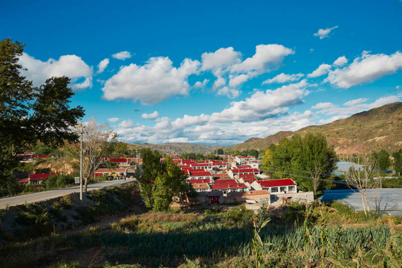 中国河北省张家口市崇礼县四杆旗脱贫致富村图片
