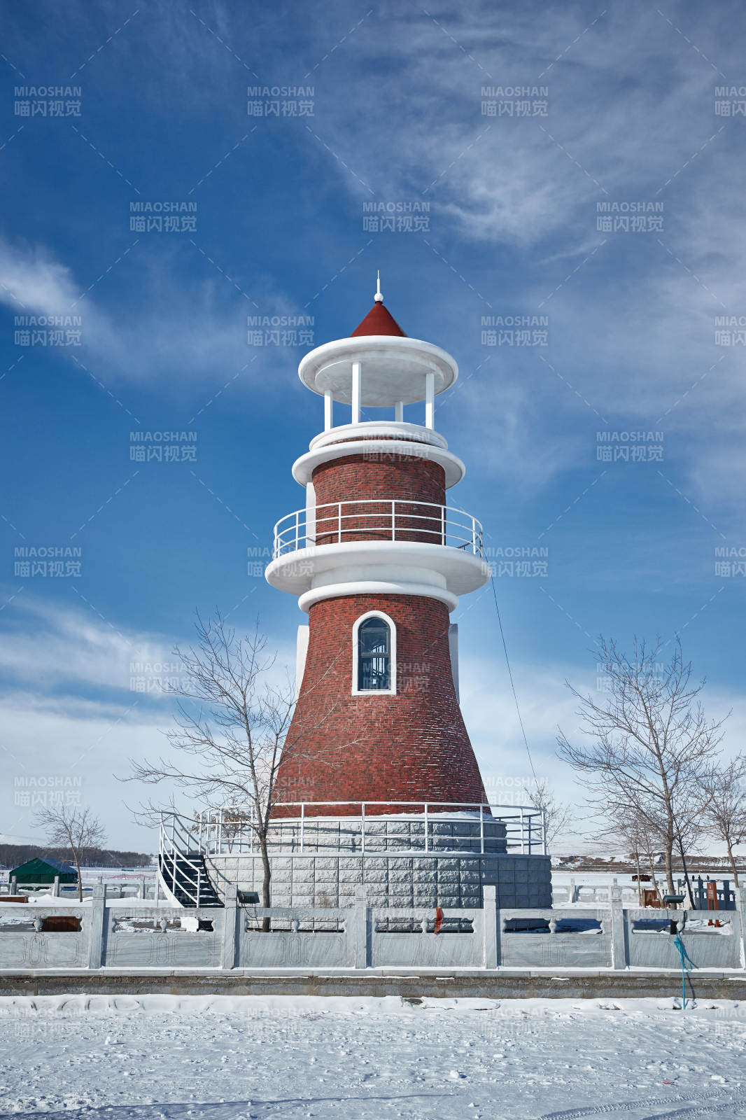 河北省张家口地区沽源县天鹅湖景区雪后风光图片